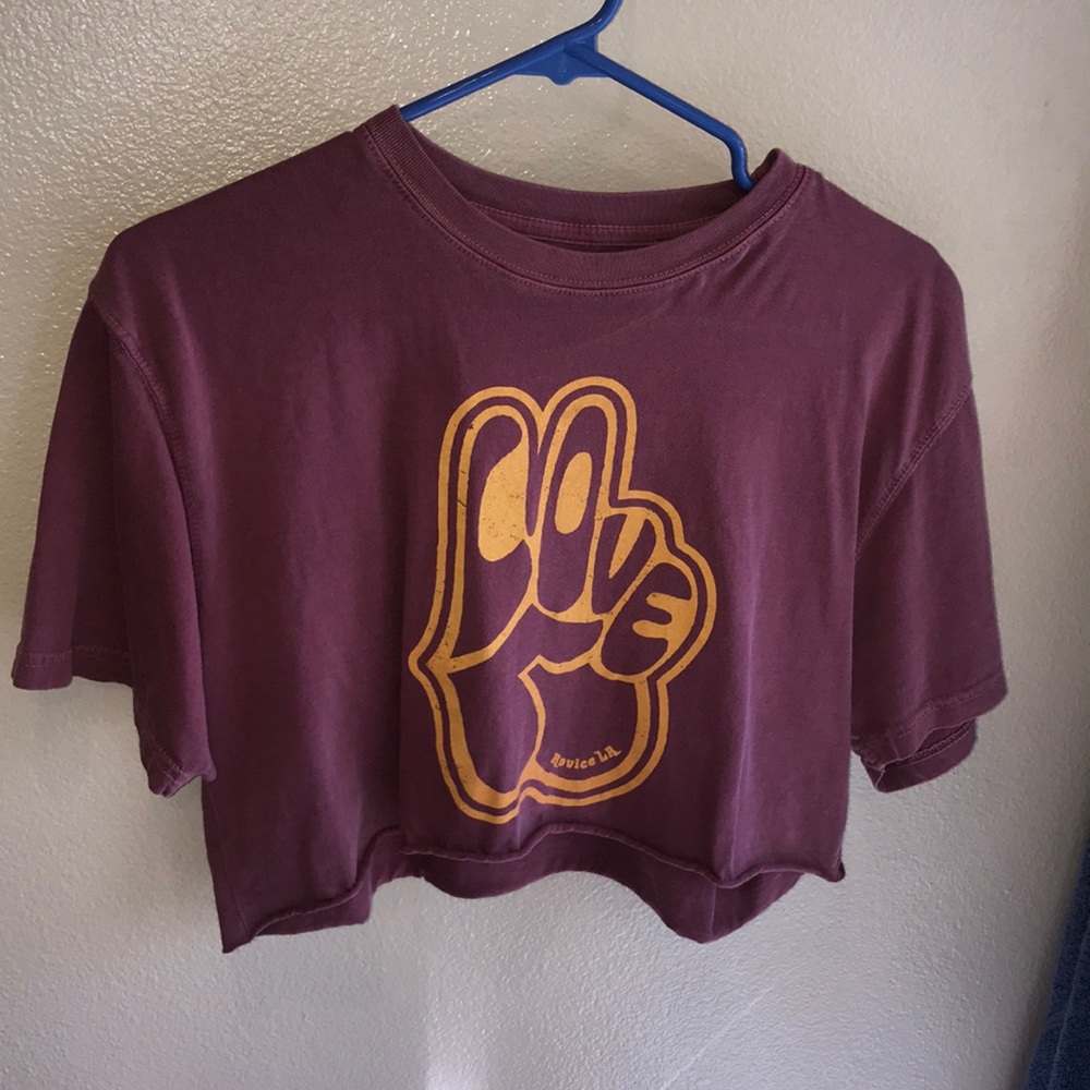 Revice denim crop top